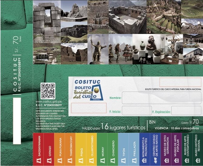 Boleto Turistico Cusco