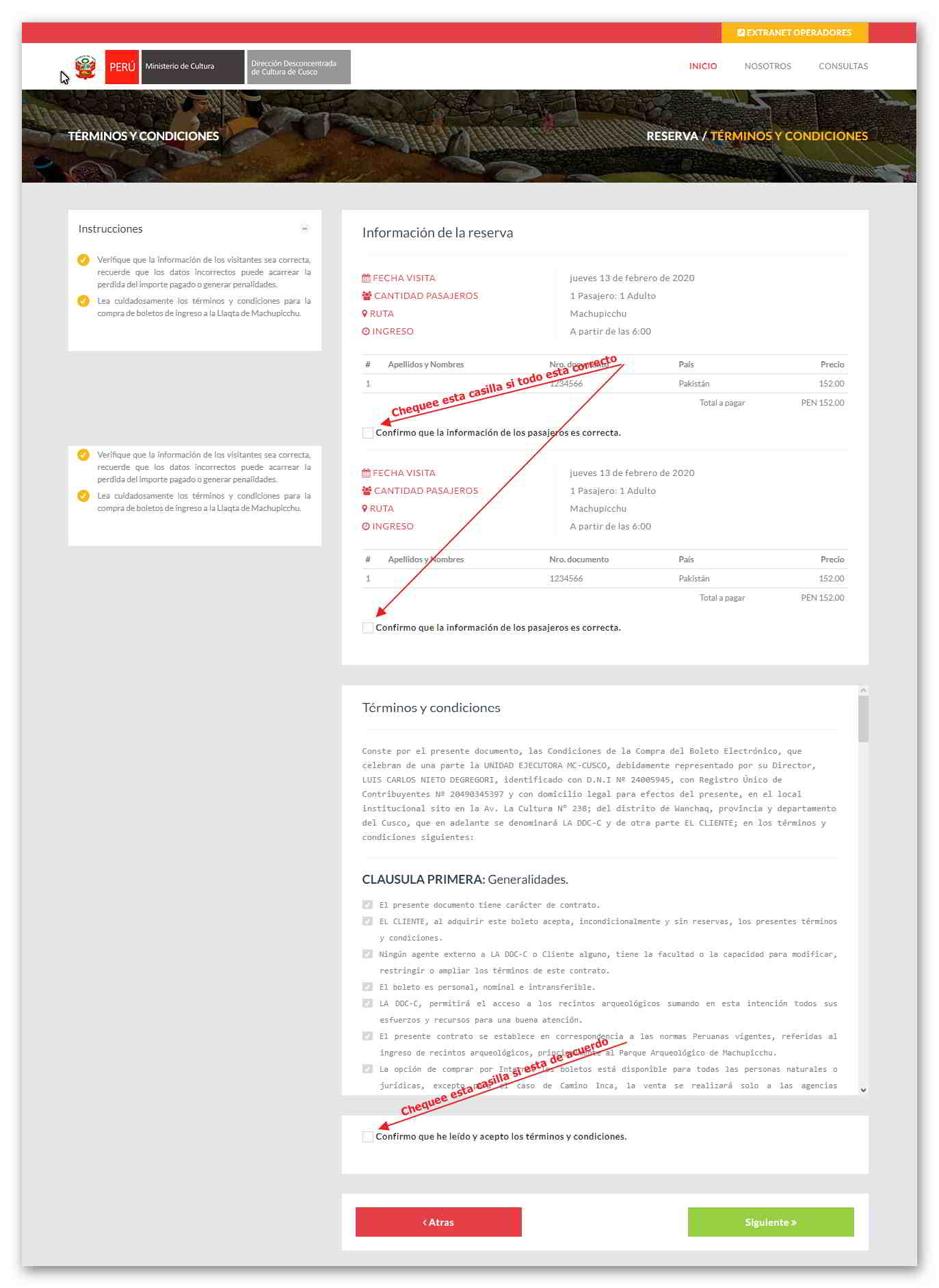 04 Confirmar La Información Y Aceptar Los Terminos Y Condiciones